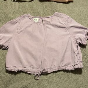 Purple crop top